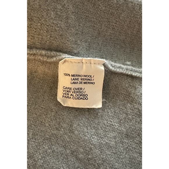 Anne Klein Light Blue Cardigan Hook & Eye Closure Sweater 100% Merino Wool XL - Picture 8 of 9